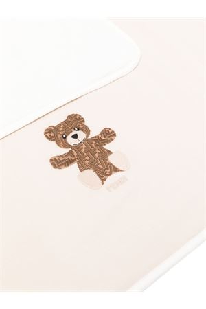 Teddy Bear Logo,Embroidered Blanket FENDI KIDS | BUJ250ST8F19J5